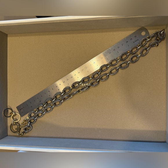 C Wonder Gold and Silver Chain Necklace - Picture 3 of 3